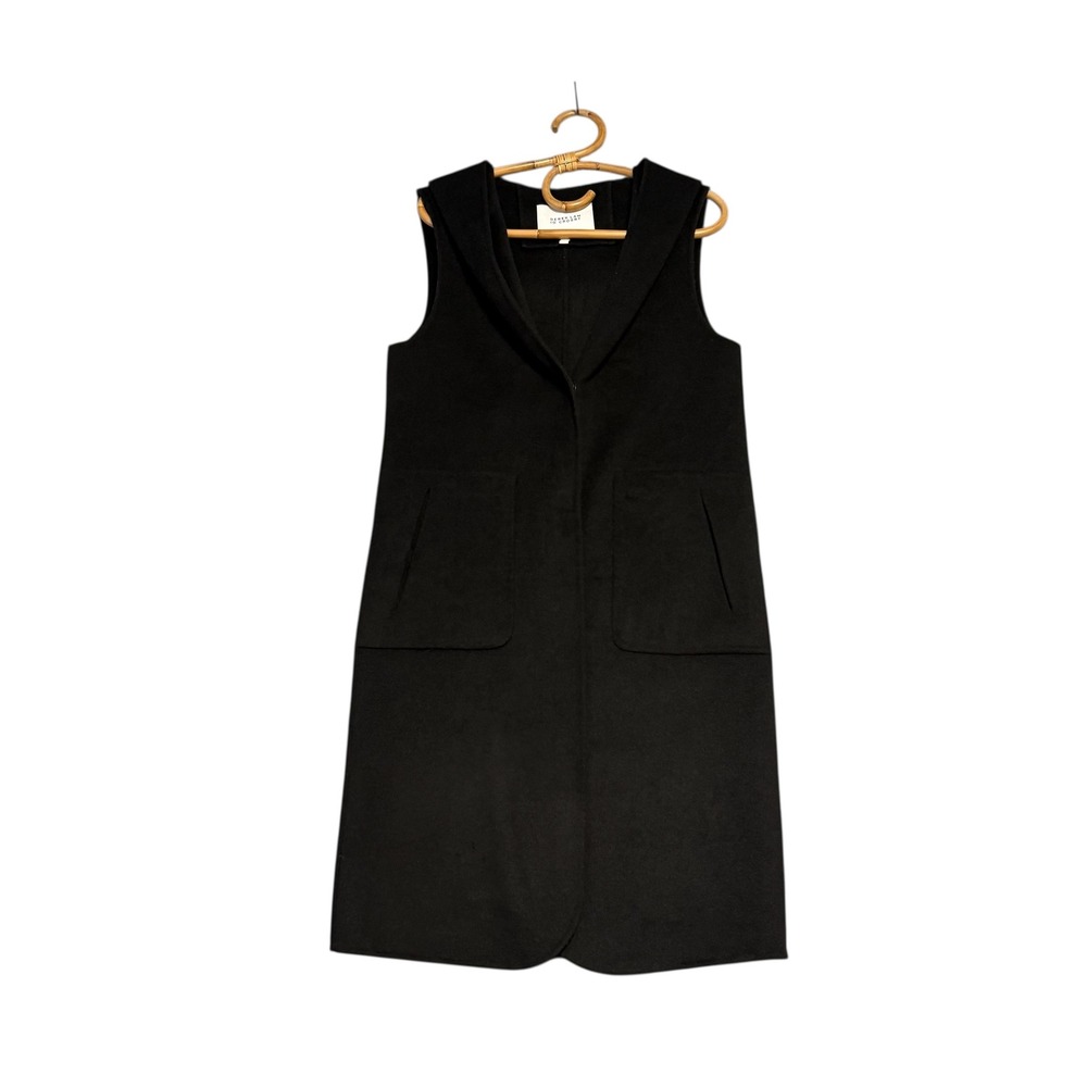 Derek Lam 10 Crosby | Hooded Long Sleeveless Jacket Vest Wool Blend Size 2